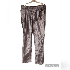 🍄London Jean silver velvet pants